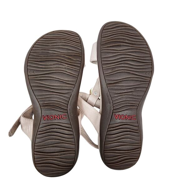 Vionic Farra Lizard Women's Sandals Pale Pink Size 9. 5 - Picture 8 of 9